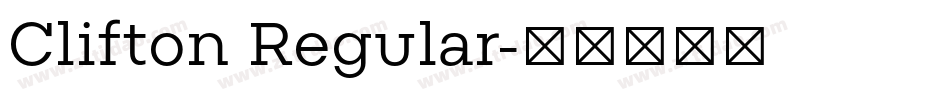 Clifton Regular字体转换